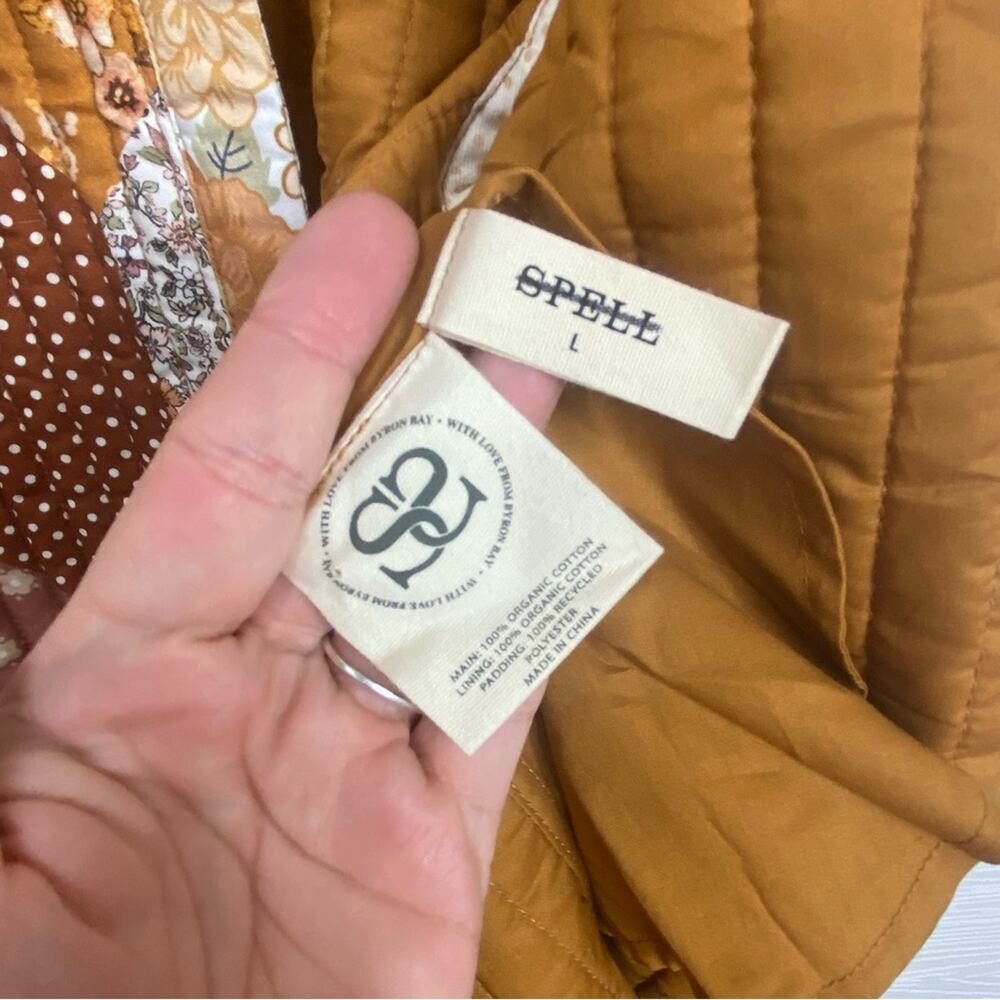 SPELL & The Gypsy Collective Cha Cha Quilted Reversible Vest Large NWTPatchwork - Picture 11 of 15